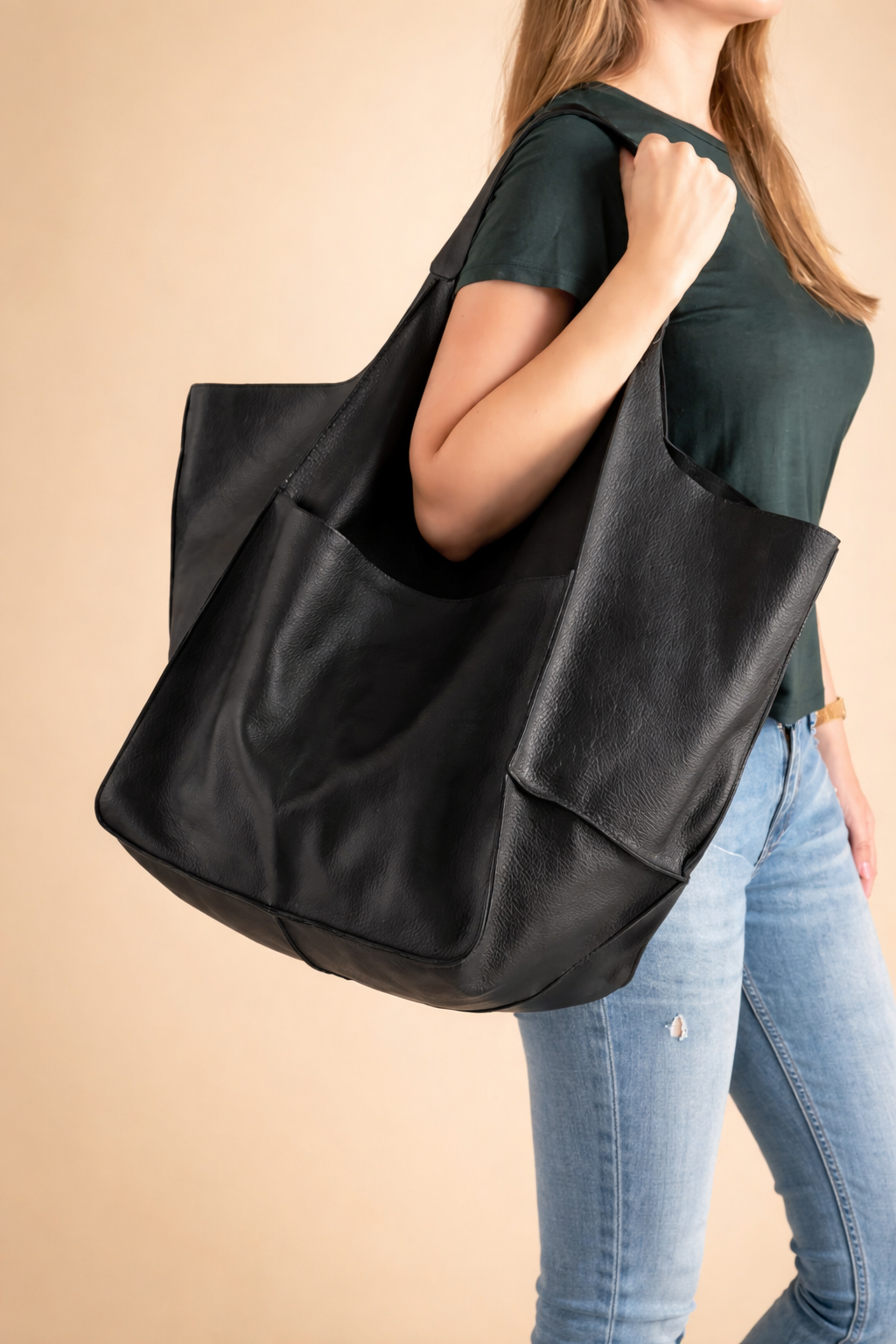 Damska pojemna torba typu tote Elegancki design Oryginalna