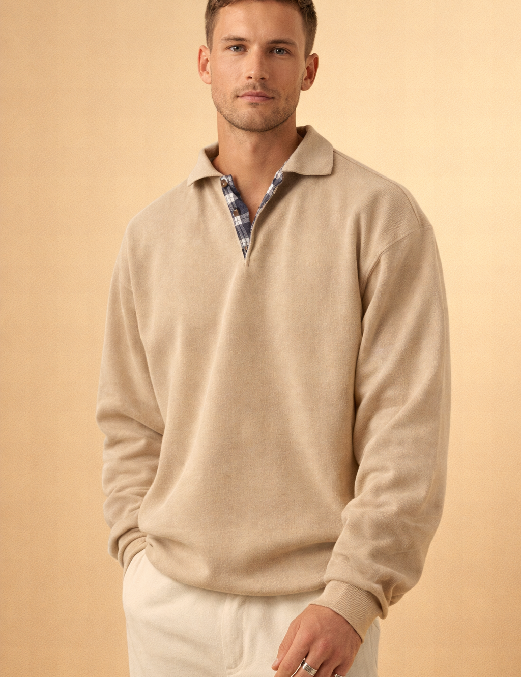 Wylder | Męski sweter casualowy | Kołnierzyk