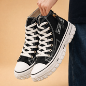 Gerard | Męskie miejskie sneakersy typu high-top na masywnej podeszwie