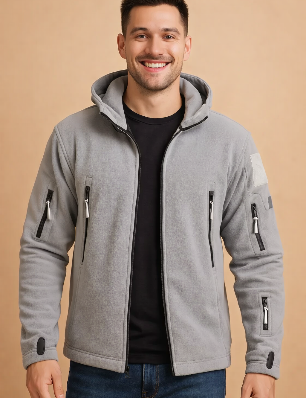 Norbert | Męska Kurtka Softshell z Kapturem