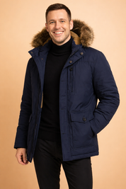 Eldric | Zimowa Parka z Kapturem