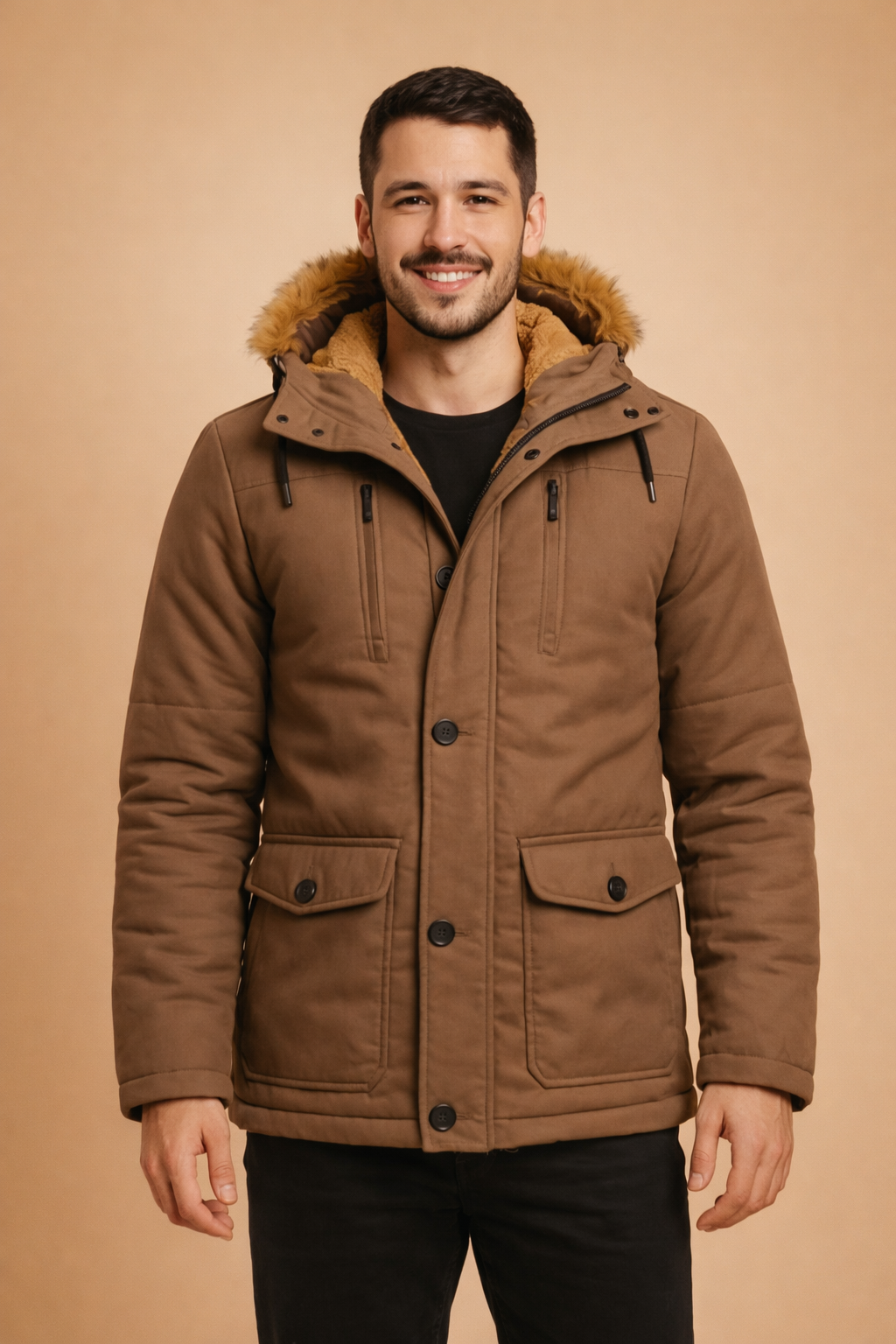Eldric | Zimowa Parka z Kapturem