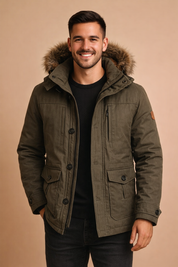 Eldric | Zimowa Parka z Kapturem