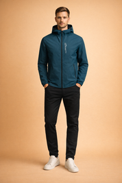 Leopold | Męska Kurtka Softshell z Kapturem
