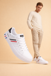 Mateusz | Męskie klasyczne sneakersy o niskim profilu na co dzień