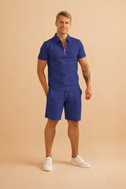 Piotr  Męski Zestaw Polo i Szorty | Stylowy Letni Strój Casual