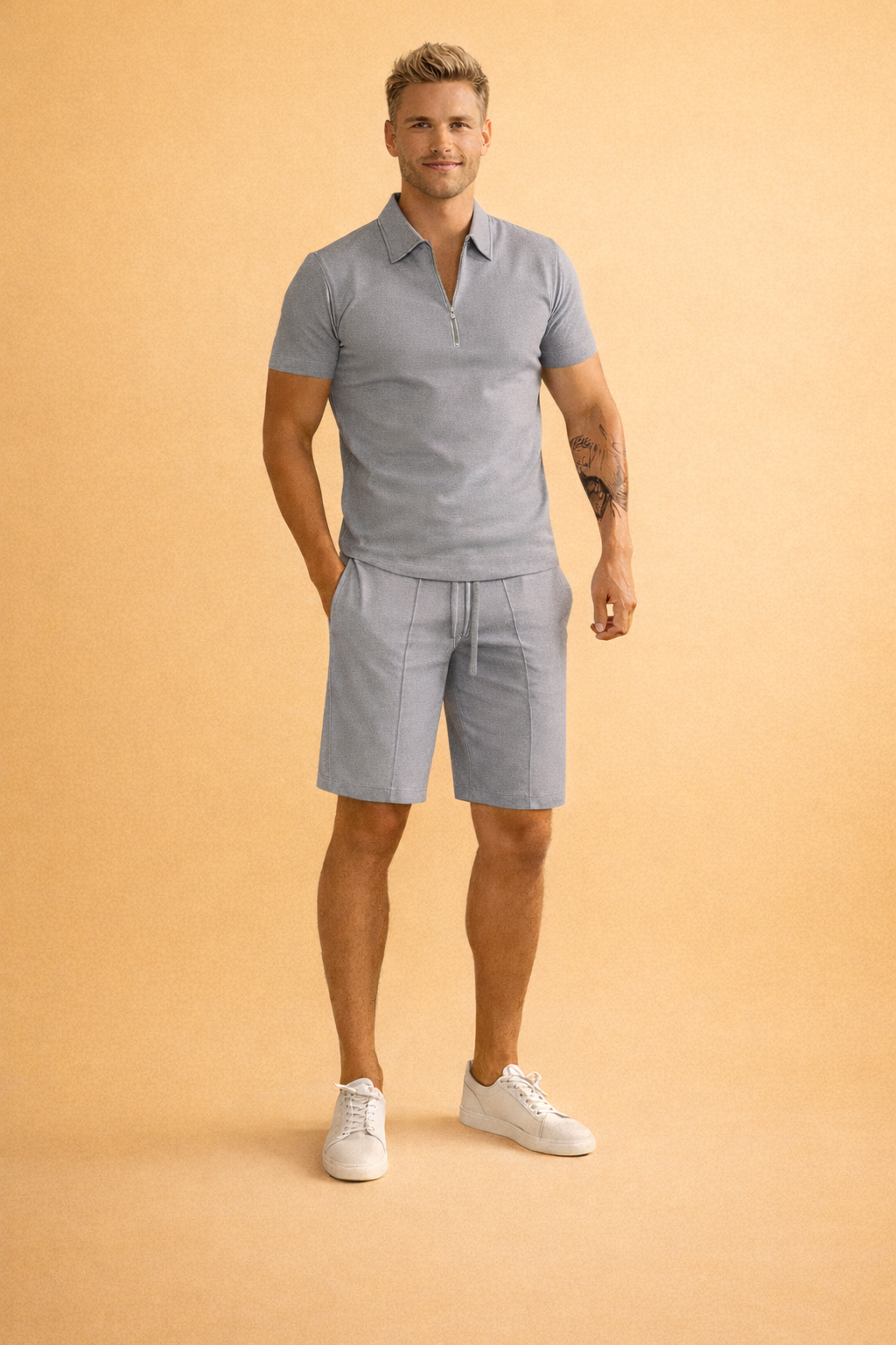 Piotr  Męski Zestaw Polo i Szorty | Stylowy Letni Strój Casual
