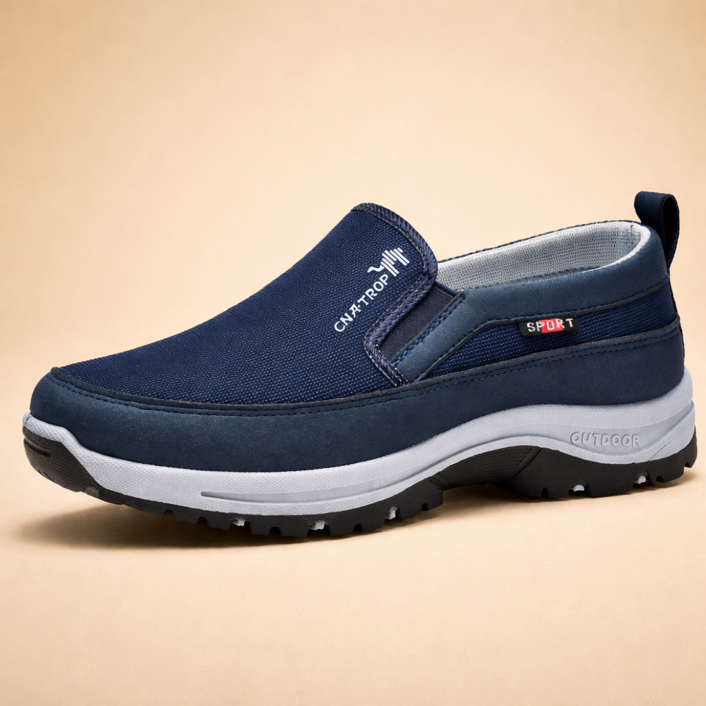 Slip-on walking shoes with supportive sole design, built for everyday comfort and stable steps