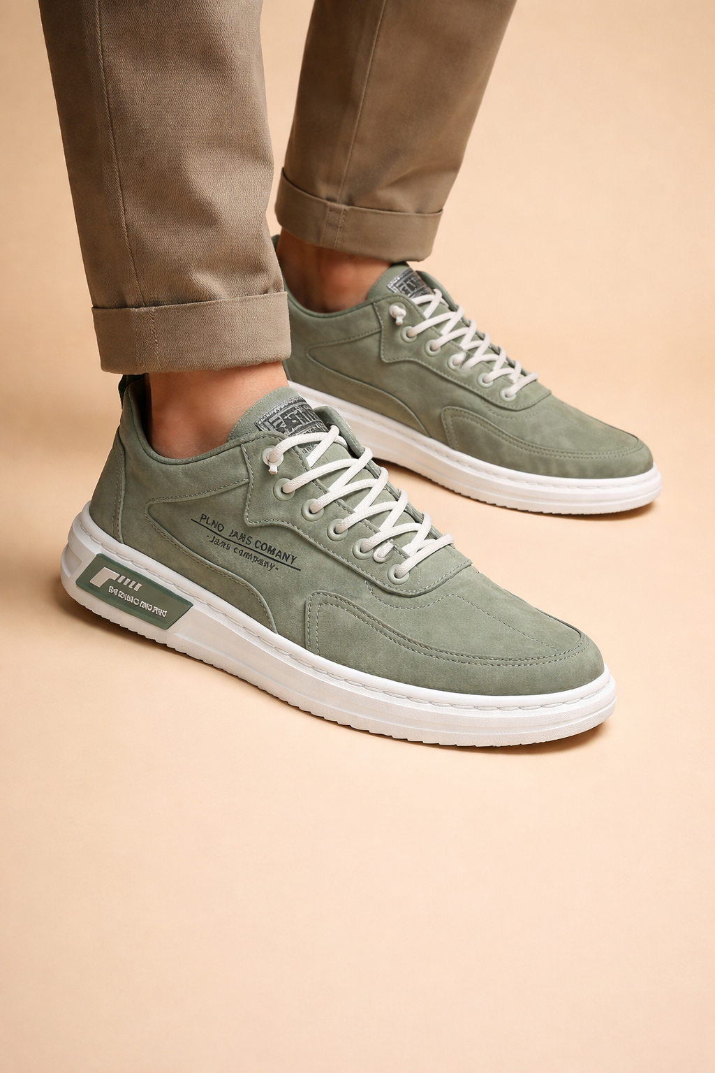 Julian | Męskie miejskie sneakersy casual sznurowane