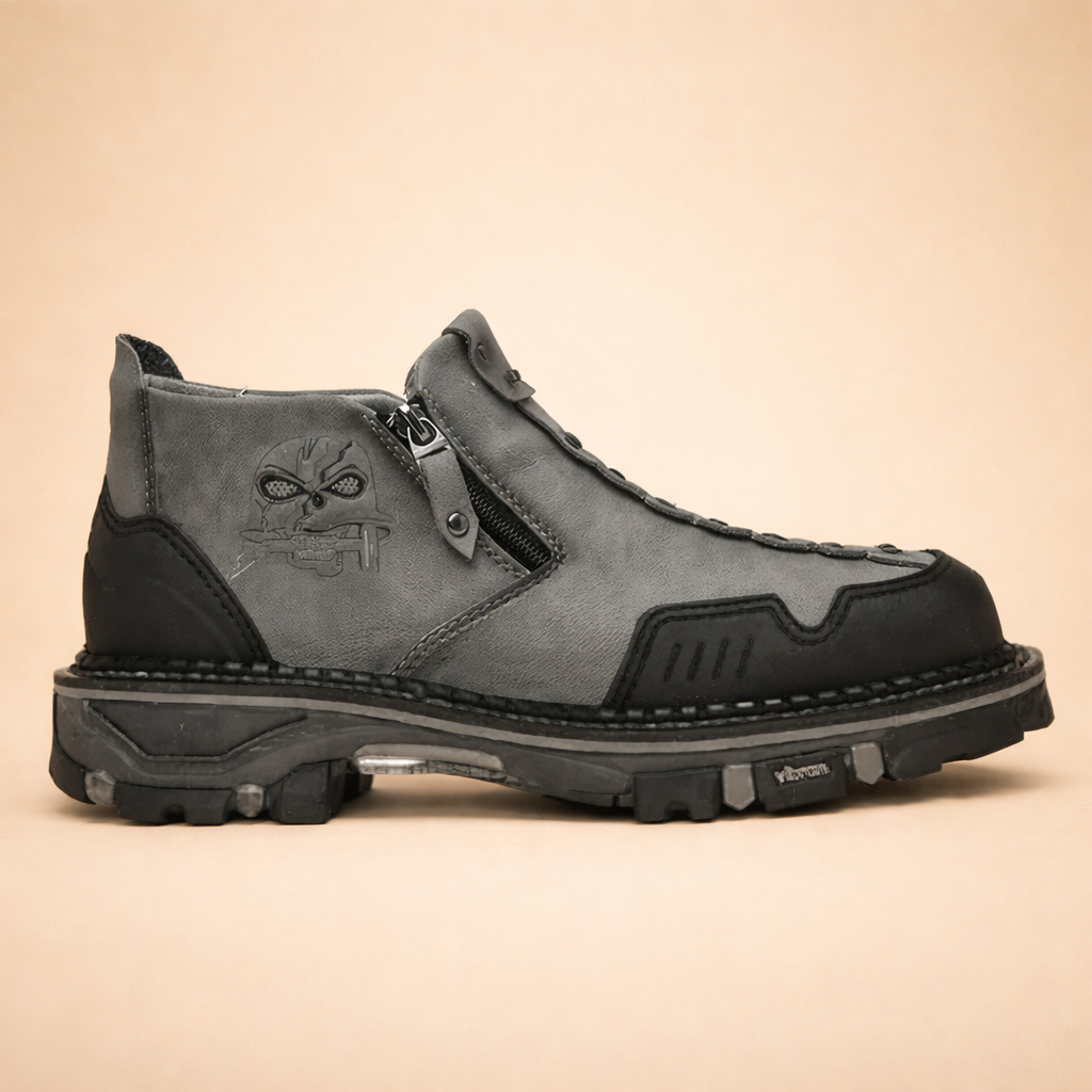 Men’s urban protective work shoes with reinforced sole and secure fit, designed for daily use