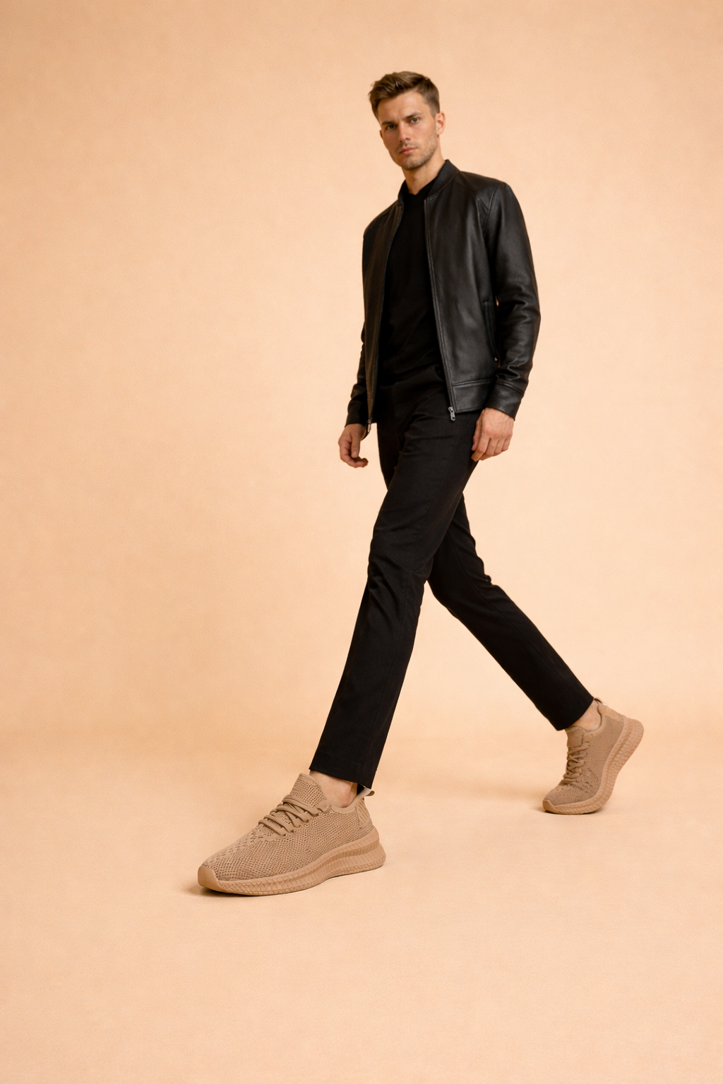 Nikodem | Męskie miejskie sneakersy wsuwane do codziennego komfortu