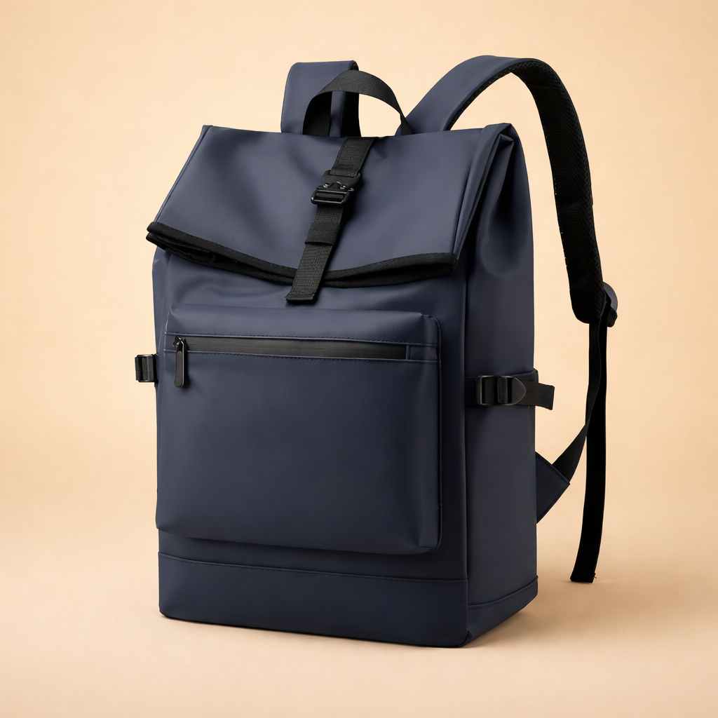 Stylowy plecak outdoorowy męski, lekki, nylonowy