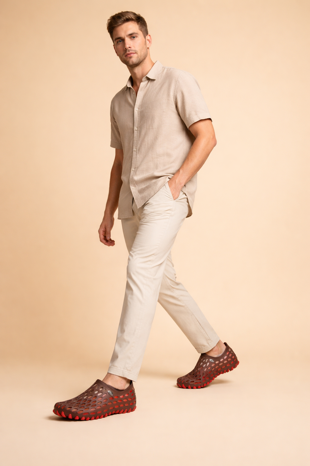 Nikola | Unisex perforowane wsuwane buty komfortowe